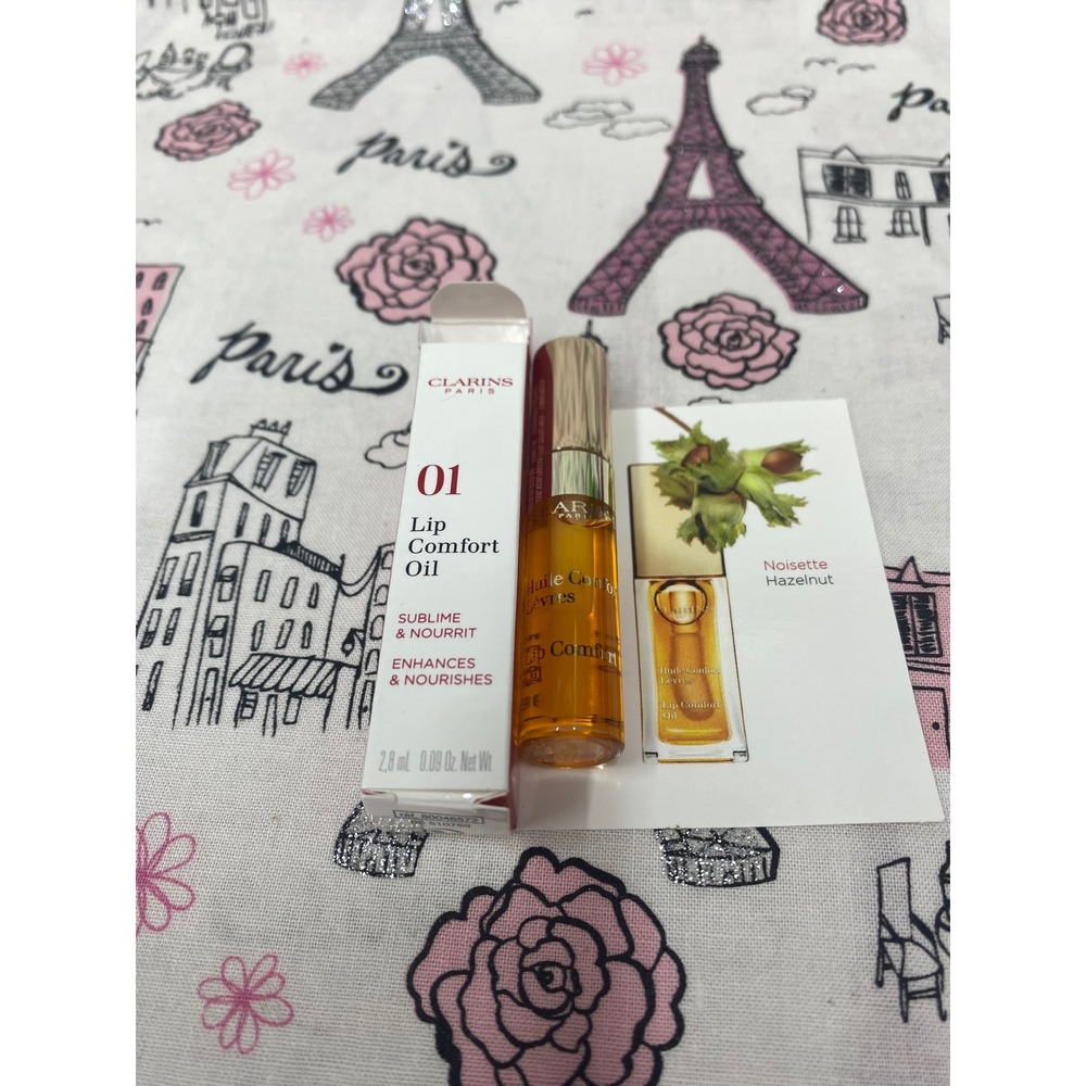 Clarins Paris Lip Comfort Oil 01 Honey 2.8ml Travel Size Miniature New